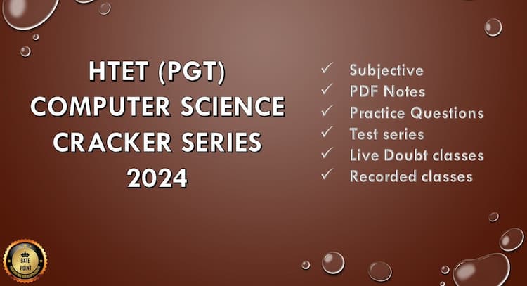 course | HTET (PGT) COMPUTER SCIENCE CRACKER SERIES 