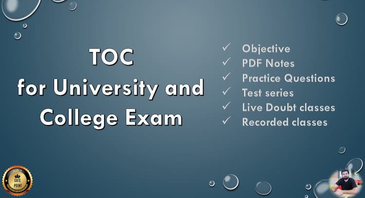 course | TOC for University and College Exam